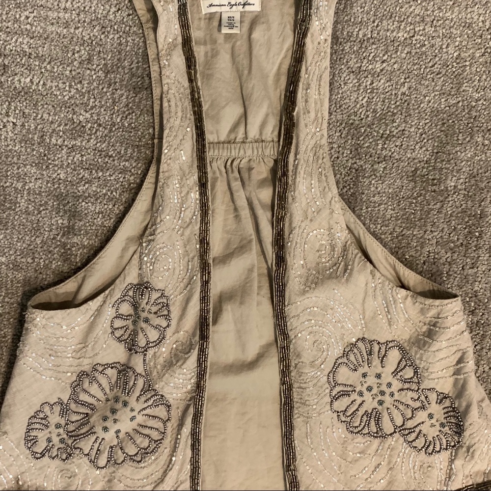 •SOLD• Beaded detail vest